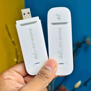 4G LTE WiFi Modem- Support All Bangladeshi SIM Cards - White Color 4G LTE WiFi Modem