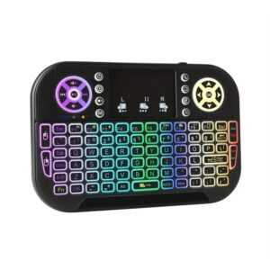 GearUP MK20 2.4GHz + Wireless Dual Mode RGB Backlit Rechargeable Mini Portable Keyboard With Touchpad GearUP-MK20-2.4GHz-Wireless-RGB-Backlit