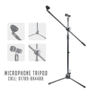 Microphone Floor Stand With Adjustable Two Microphone Holder (LW-38) Microphone Floor Stand With Adjustable Two Microphone Holder (LW-38)