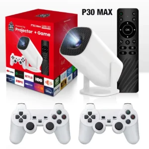 P30 Max Android 4K Projector + Video Game Console Combo P30-Max-Projector-in